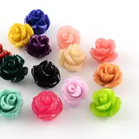 Dyed Flower Synthetical Coral Beads