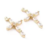 Brass Micro Pave Cubic Zirconia Pendants