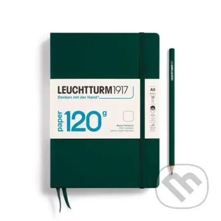 Leuchtturm1917 Zápisník 120G Forest Green Medium A5 čistý