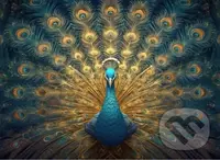 Dřevěné puzzle Páv A3