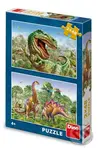 Souboj dinosaurů - puzzle z kategorie 15 - 60 dílků