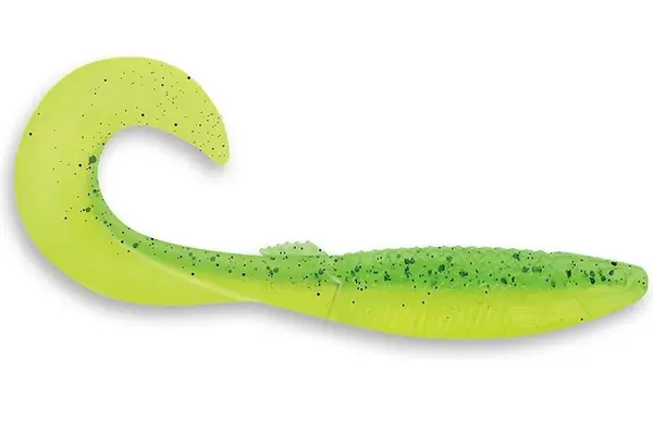 Rapala gumová nástraha crushcity the curl lime chartreuse - 9,2 cm 4 g 8 ks