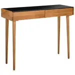 MID.YOU KONZOLOVÝ STOLEK, dub, přírodní barvy, černá, 100/80/35 cm