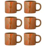 Sada hrnků Bloomingville Ninka 250 ml 6-pack oranžová barva