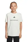 Dětské bavlněné tričko adidas bílá barva, KC5385