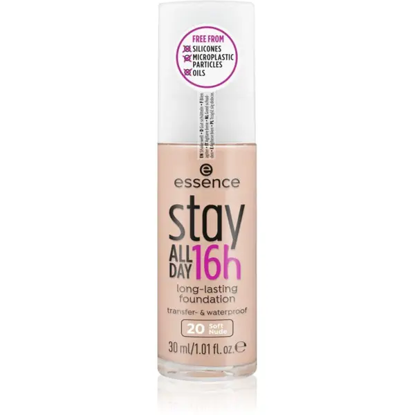 essence Stay ALL DAY 16h voděodolný make-up odstín 20 Soft Nude 30 ml