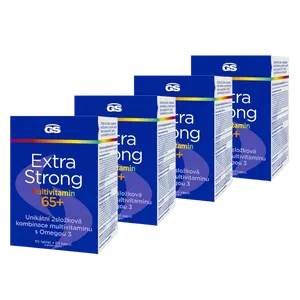 GS Extra Strong Multivitamin 65+, 4 × 60 tablet + 60 kapslí