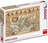 Puzzle Historická mapa světa 2000 dílků