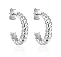 Agato Stříbrné půlkruhové náušnice AGT-E191P