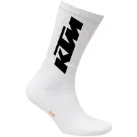 KTM SOCKS LONG Pánske ponožky, biela, veľkosť 39-42