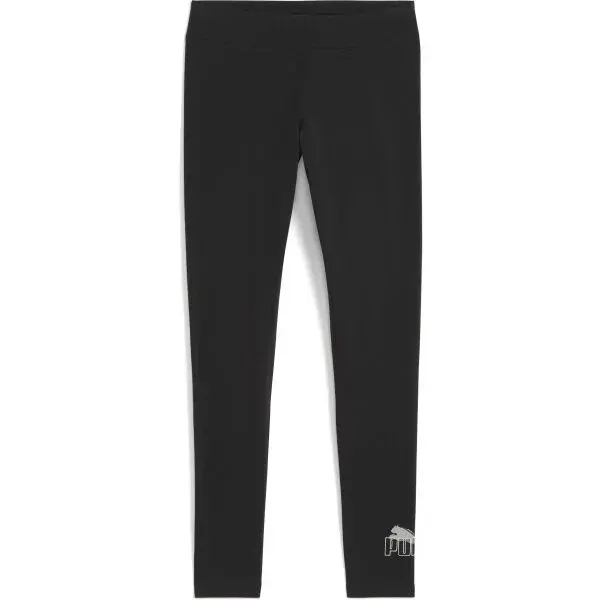 Puma ESSENTIALS LOGO LAB LEGGINS Dámske legíny, čierna, veľkosť