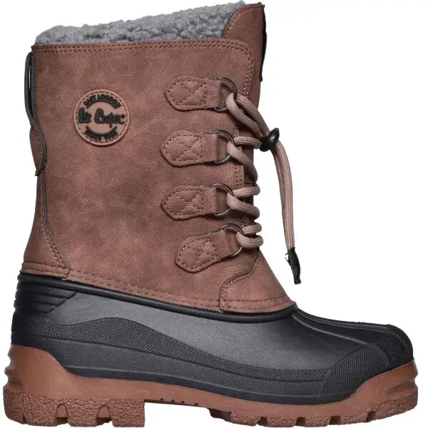 Lee Cooper WINTER K Detské snehule, hnedá, veľkosť