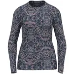 Odlo W BL TOP ACTIVEWARM ECO GRAPHIC Dámske funkčné tričko, tmavo sivá, veľkosť