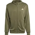 adidas TR-ES+ FZ JA Pánska športová mikina, khaki, veľkosť XXL