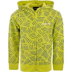 ALPINE PRO VELQO Detská mikina, svetlo zelená, veľkosť 104-110