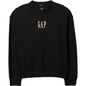 GAP CORP LOGO CREW Pánska mikina, čierna, veľkosť