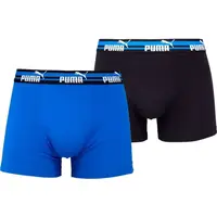 Puma ELEMENTS MEN BOLD LOGO BOXERS 2P Pánske boxerky, modrá, veľkosť