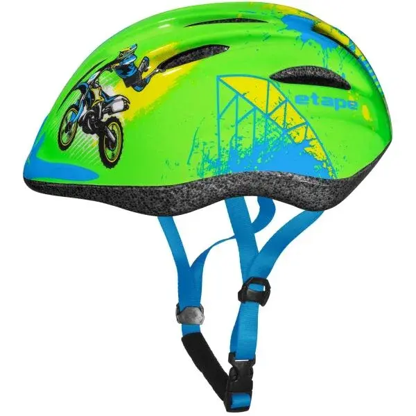 Etape REBEL Detská cyklistická prilba, zelená, veľkosť (52 - 56)