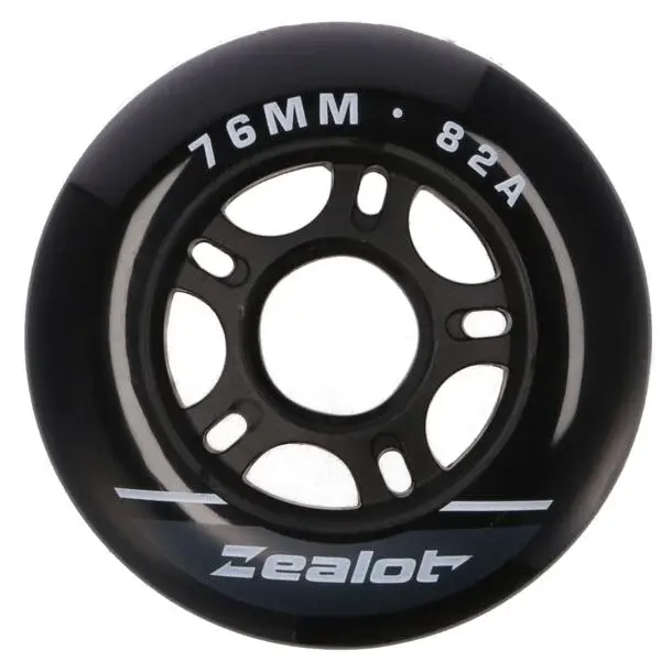 Zealot INLINE WHEELS 4 PACK 76-82A Set in-line koliesok, čierna, veľkosť