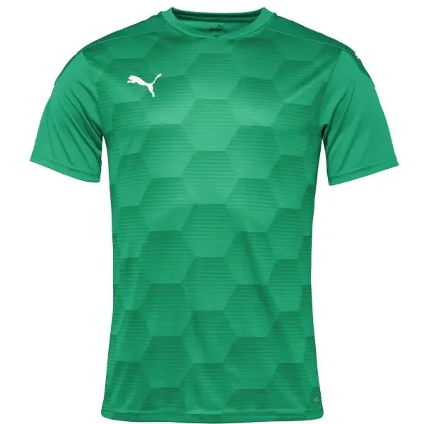 Puma TEAMFINAL 21 GRAPHIC JERSEY Pánske športové tričko, zelená, veľkosť