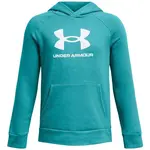 Under Armour RIVAL FLEECE BL HOODIE Chlapčenská mikina, tyrkysová, veľkosť L