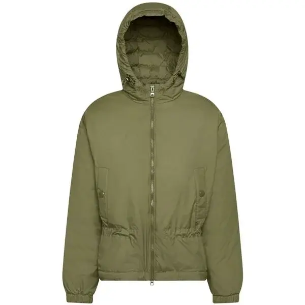Geox W SPHERICA PARKA - RECYCLE PON Dámska bunda, khaki, veľkosť