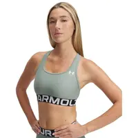 Under Armour HG MID BRANDED Dámska podprsenka, svetlo zelená, veľkosť