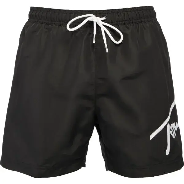 Tommy Hilfiger TJ SIGNATURE-SF MEDIUM DRAWSTRING Pánske plavecké šortky, čierna, veľkosť