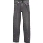 GAP V-HR STRAIGHT Dámske džínsy, tmavo sivá, veľkosť