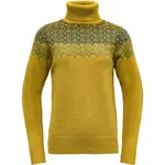 Devold SYVDE WOOL HIGH NECK Dámsky sveter, žltá, veľkosť