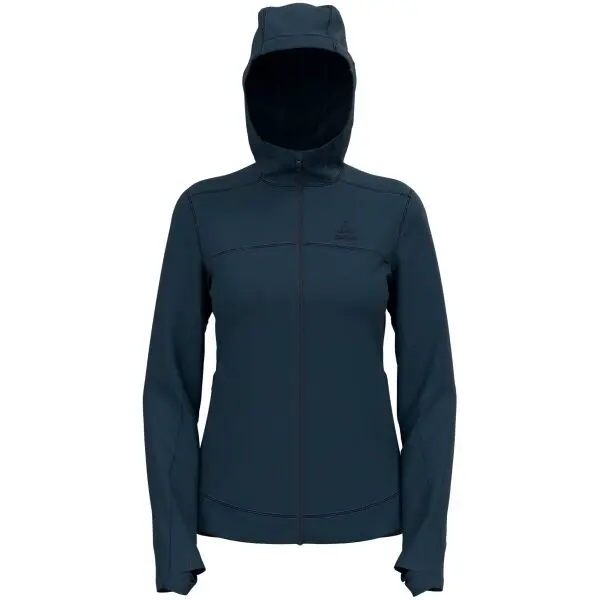 Odlo PERFORMANCE WOOL X-WARM HOODY Pánska mikina, tmavo modrá, veľkosť