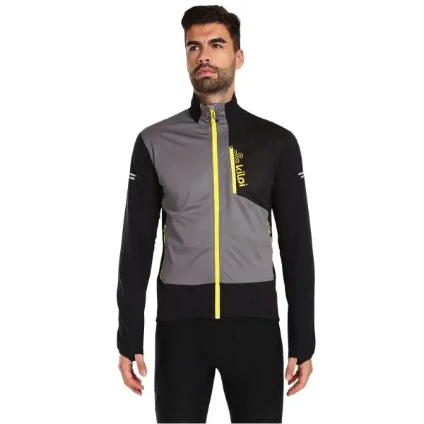 KILPI NORDIM Pánska bežecká bunda, sivá, veľkosť