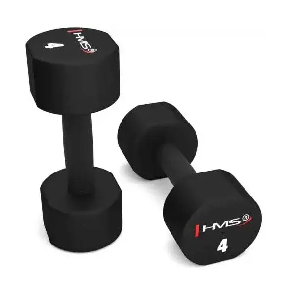 HMS HPT04 Jednoručné činky, čierna, veľkosť 4 KG