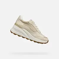 Krémové dámské tenisky Geox Spherica EC13 - Dámské