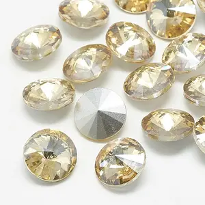 Pointed Back Glass Rhinestone Cabochons