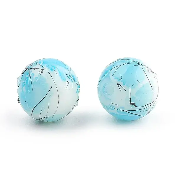Drawbench & Baking Paint Glass Beads Strands