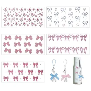 Bowknot PET Plastic Picture Stickers