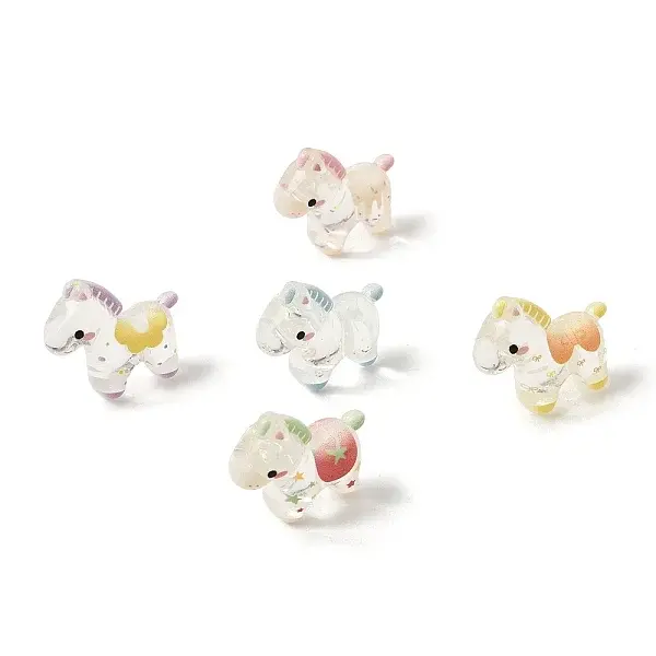 Transparent Printed Acrylic Beads