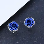 Alloy Rhinestone Stud Earrings