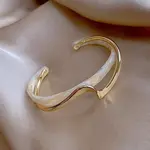 Wave Acrylic & CCB Plastic Cuff Bangles for Women