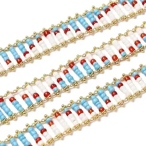 Handmade Glass Seed Beaded Chains
