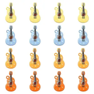 16Pcs 4 Colors Spray Painted Zinc Alloy Pendants