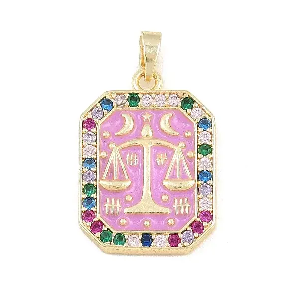 Tarot Card Brass Enamel Pendants