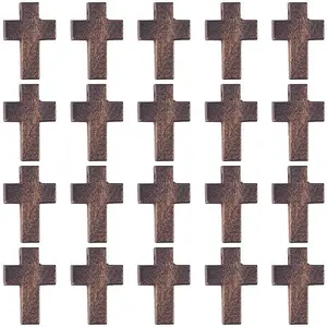 100Pcs Wooden Pendants