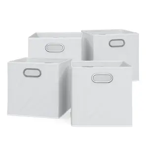 Vicco SKLÁDACÍ BOX Bílá 30 x 30 cm Sada 4 kusů