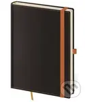 Linkovaný zápisník Black Orange L