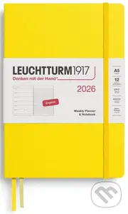 Weekly Planner & Notebook 2026 Medium (A5) Lemon