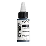Akrylová barva Golden High Flow 30 ml - Turquoise (Phthalo) 8550