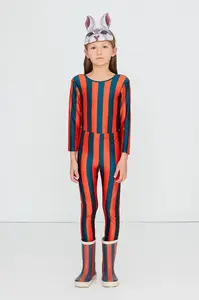 Tinycottons  body dětské RED-BLUE STRIPES SHINY BODY