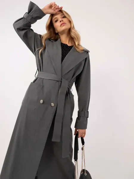 Coat LK-PL-509754.42-dark grey